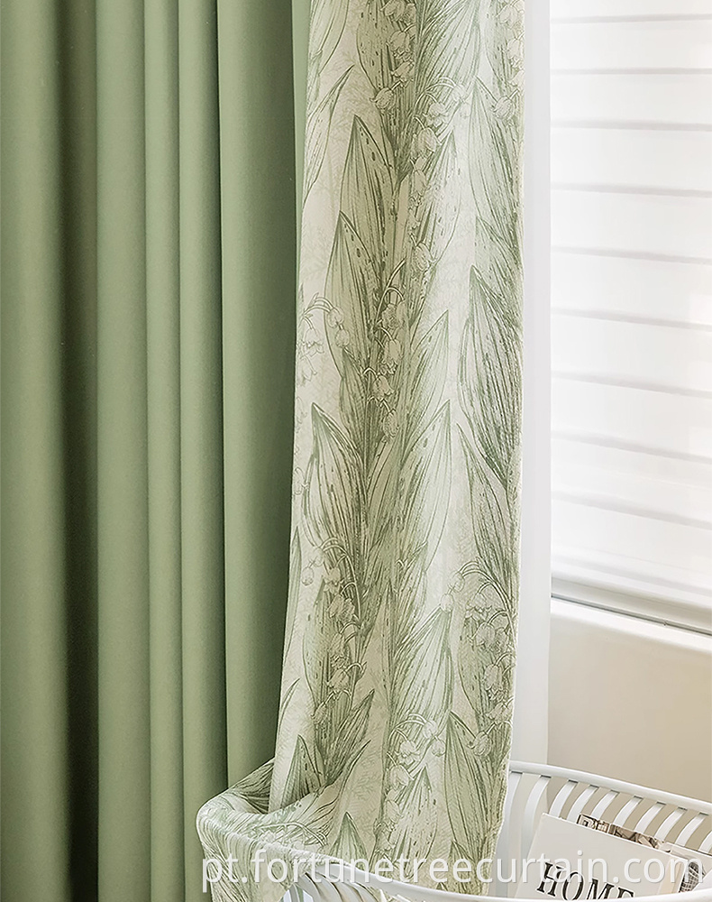Hotel Printed Window Curtain Fabric